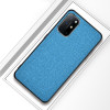 Протиударний чохол Cloth Texture на Samsung Galaxy A72 - блакитний