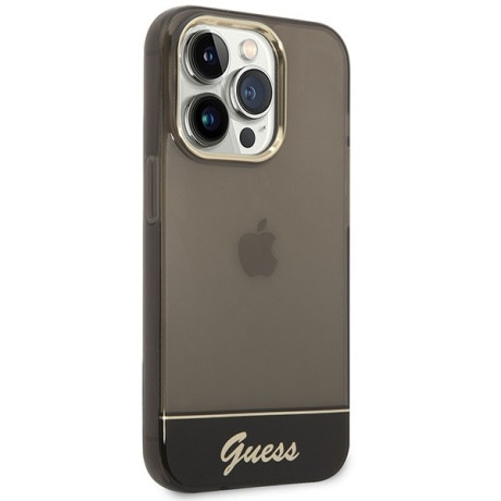 Оригінальний чохол Guess Translucent для iPhone 14 Pro Max - black