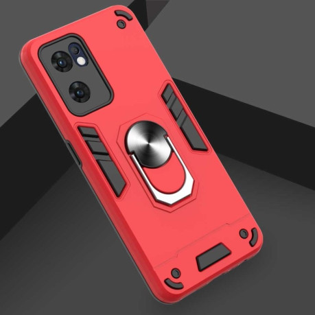 Противоударный чехол Armour Series на OPPO Reno7 5G Global/ Find X5 Lite/OnePlus Nord CE2 5G  - красный