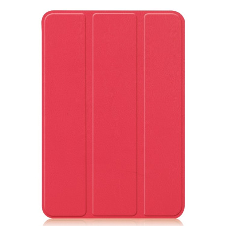 Чехол-книжка Custer Texture на iPad mini 6 - винно-красный