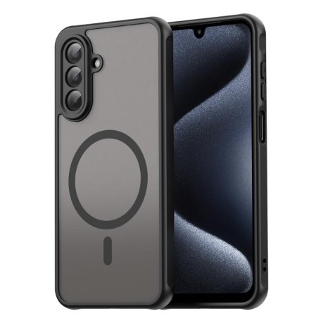 Противоударный чехол Fan Dun Series TPU Hybrid PC Frosted Magsafe для Samsung Galaxy A17 5G - черный