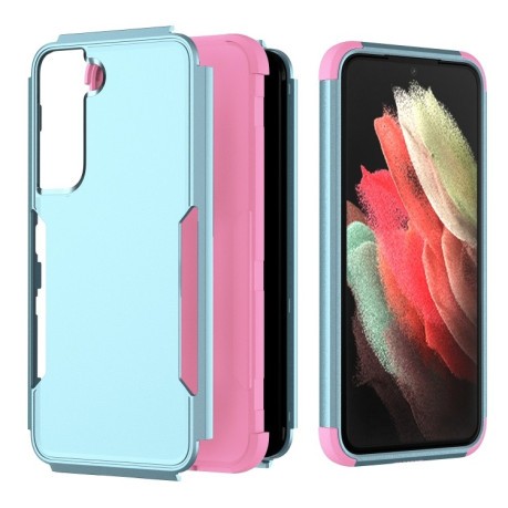 Противоударный чехол EsCase durable для Samsung Galaxy S23 5G - зелено-розовый