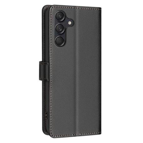 Чохол-книжка Litchi Texture RFID Anti-theft Leather для Samsung Galaxy M16 5G / F16 5G - чорний