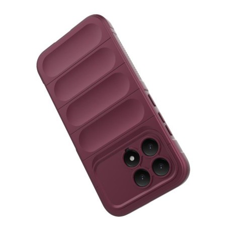 Силиконовый чехол Magic Flannel на Xiaomi Redmi K90/Poco F8 Pro — серый