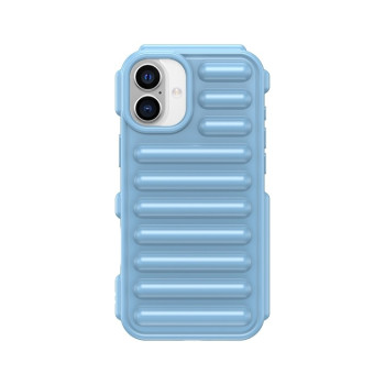 Противоударный чехол Capsule Series Candy Color TPU для iPhone 16 Plus - синий