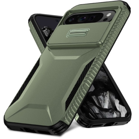 Протиударний чохол Sliding Camshield для Google Pixel 9 Pro XL - зелений