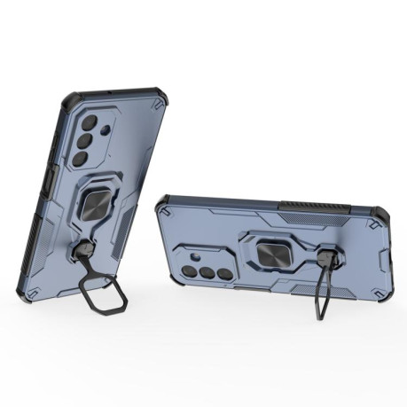 Противоударный чехол Metal Kickstand TPU Hybrid PC на Samsung Galaxy A17 5G - синий