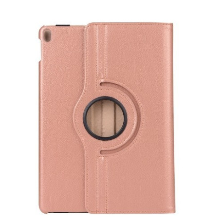 Кожаный Чехол Litchi Texture 360 Degree розовое золото для iPad  9/8/7 10.2 (2019/2020/2021)/Air 2019/Pro 10.5