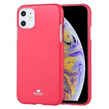 Ударозащитный Чехол MERCURY GOOSPERY i-JELLY TPU на iPhone 11- пурпурно-красный