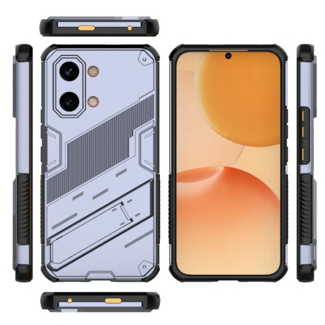 Ударостійкий чохол Punk Armor з підставкою на Xiaomi Redmi Turbo 5 Max / Poco X8 Pro Max — сірий