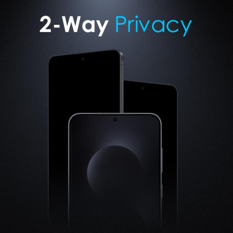 Защитное стекло NORTHJO A++ Privacy Screen Protector High Aluminium-Silicon на Samsung Galaxy S26 5G - черное