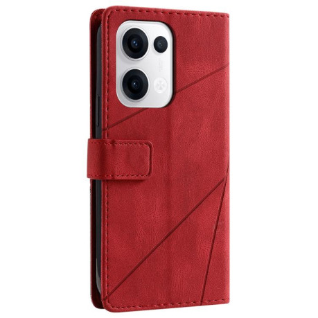 Чохол-книжка Skin Feel Splicing для OPPO Reno13 5G - червоний