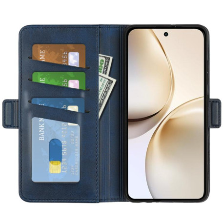 Чохол-книжка Dual-side Magnetic Buckle для Realme 14 Pro+ - синій