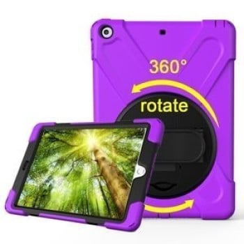 Протиударний Чохол із Підставкою 360 Degree Rotation на iPad 9.7 (2018/2017) Purple