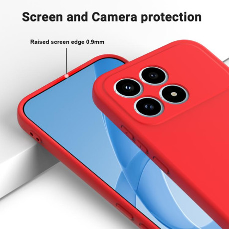 Силиконовый чехол Solid Color Liquid Silicone на Xiaomi Redmi K90 / Poco F8 Pro — красный