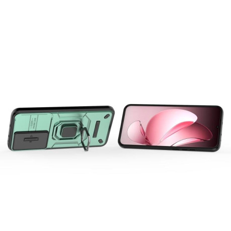 Протиударний чохол Sliding Camshield для OPPO Reno13 Pro 5G Global - зелений