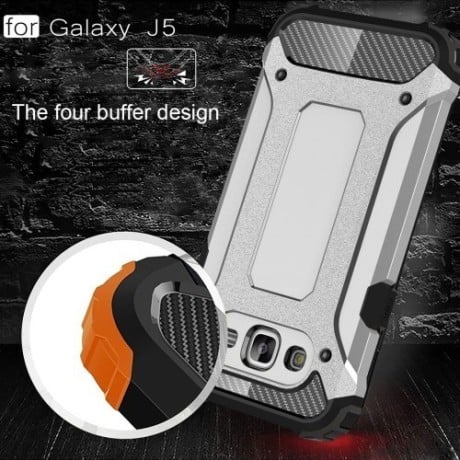 Противоударный Чехол Rugged Armor Grey для Samsung Galaxy J5/ J500