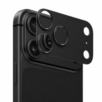 Титановая рамка защиты камеры Escase на iPhone 18 Pro — чёрная