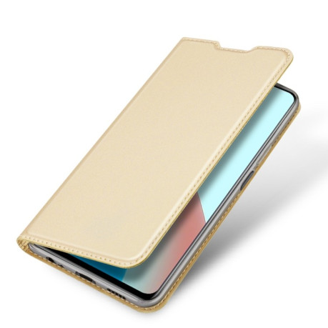 Чехол-книжка DUX DUCIS Skin Pro Series на Xiaomi Redmi Note 9 Pro/9 S - золотой