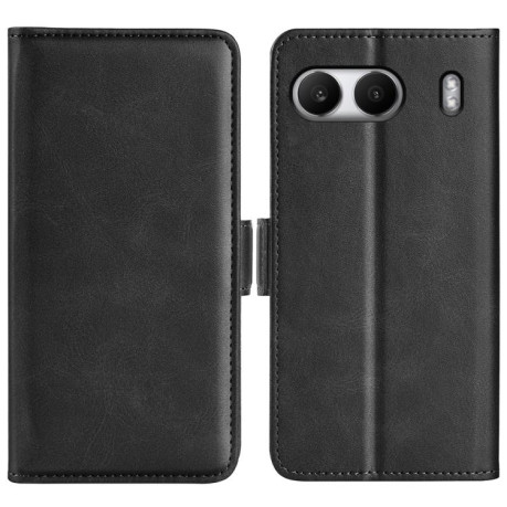 Чехол-книжка Dual-side Magnetic Buckle для OnePlus Nord 4 - черный