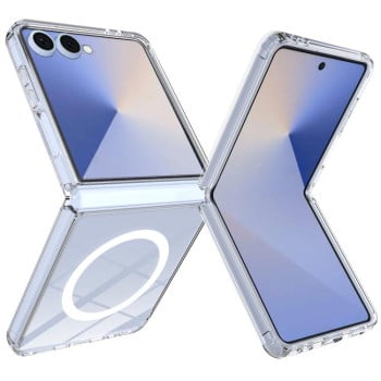 Прозрачный чехол с MagSafe акриловый на  Samsung Galaxy Flip 7 5G