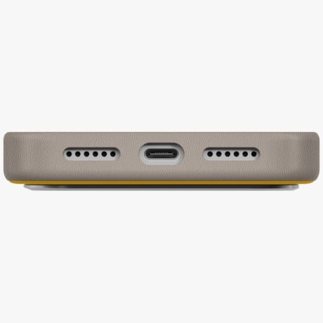 Оригінальний чохол Uniq Lyden DS Magclick Charging на iPhone 17 Pro Max - Yellow-Gray