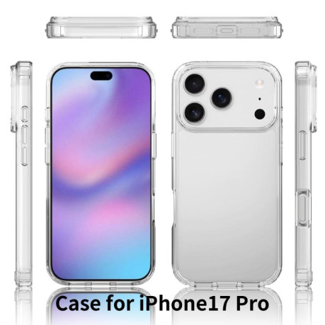 Акриловый противоударный чехол HMC для iPhone 17 Pro - прозрачный