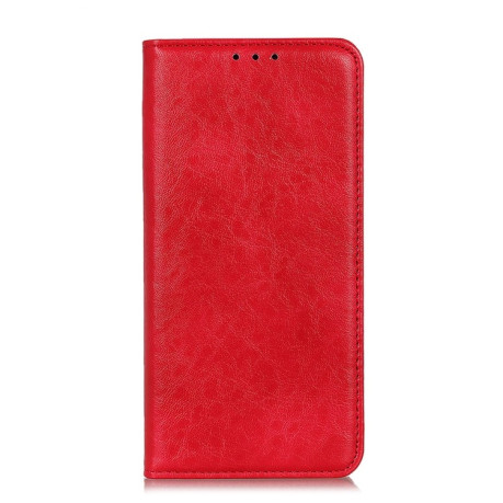 Чехол-книжка Magnetic Retro Crazy Horse Texture на Samsung Galaxy A02s - красный