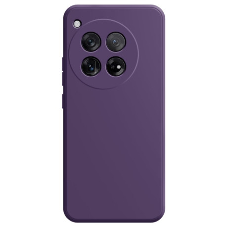 Противоударный чехол Imitation Liquid Silicone для OnePlus 12 - фиолетовый