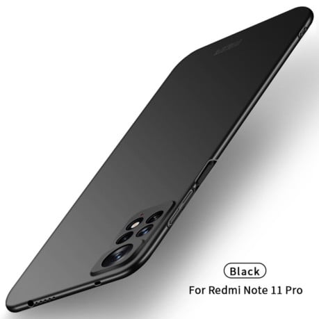 Ультратонкий чехол MOFI Frosted PC на Xiaomi Redmi Note 11 Pro Global - черный