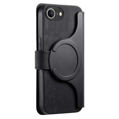 Чехол-книжка CaseNeo MagSafe RFID Anti-theft Retro Leather для iPhone 16e - черный