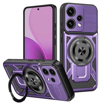 Протиударний чохол Armor Rotating Holder MagSafe для OPPO Reno15 Global / Reno 15C — фіолетовий