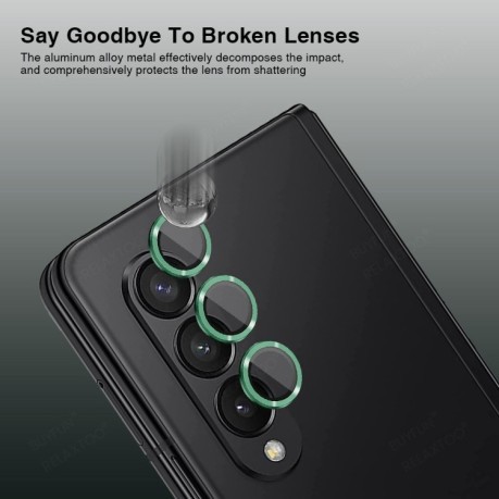 Захисне скло на камеру ENKAY 9H для Samsung Galaxy Fold4 - чорний