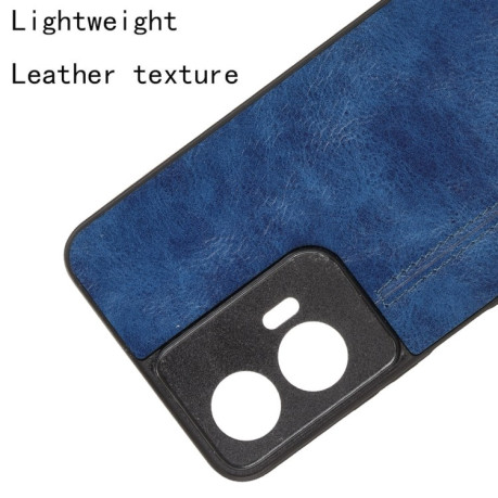 Ударозащитный чехол Sewing Cow Pattern для Motorola Moto G35 5G - синий