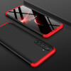 3D чохол GKK Three Stage Splicing Full Coverage на Realme X50 Pro - чорно-червоний