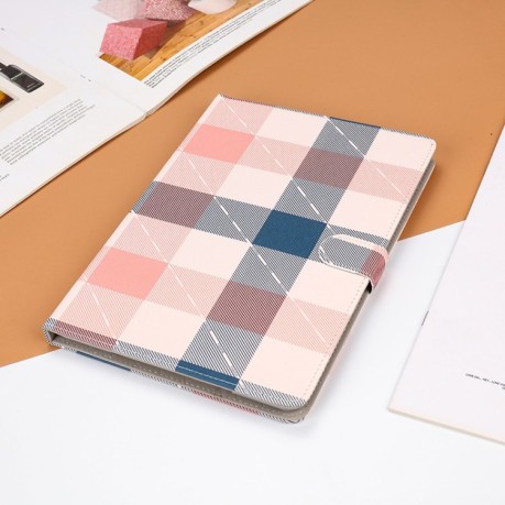 Чехол-книжка Plaid Pattern для iPad Air 2020/Pro 11 2020/2018 - коричневый