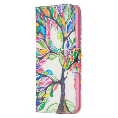 Чехол-книжка Colored Drawing Series на Samsung Galaxy A52/A52s - Tree Life