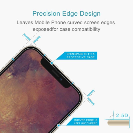 Защитное стекло 0.26mm 9H 2.5D на iPhone 13 Pro Max - прозрачное