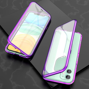 Двухсторонний чехол Ultra Slim Double Sides для iPhone 11 - фиолетовый