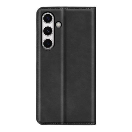 Чохол-книжка Retro Skin Feel Business Magnetic для Samsung Galaxy S24 FE 5G - чорний