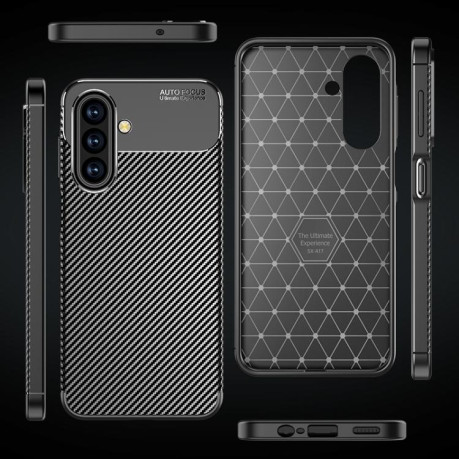 Карбоновий чохол HMC Carbon Fiber на Samsung Galaxy A17 5G - чорний