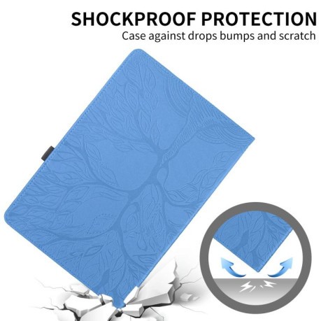 Чехол-книжка Tree Life Embossed Rotation Leather на Xiaomi Redmi Pad 2 SE 9.7 2026 — синий