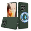 Силиконовый чехол Shockproof Silicone Magsafe для OnePlus 13 - зеленый