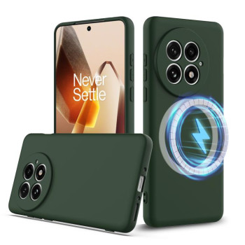 Силиконовый чехол Shockproof Silicone Magsafe для OnePlus 13 - зеленый