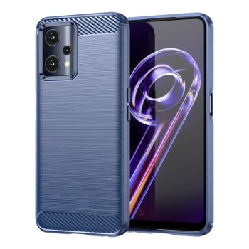 Чохол Brushed Texture Carbon Fiber на Realme 9 Pro/OnePlus Nord CE 2 Lite 5G - синій