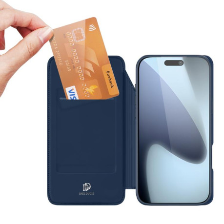 Чехол-книжка DUX DUCIS Skin Pro Series на iPhone 17 Pro - синий
