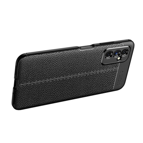 Протиударний чохол Litchi Texture для Samsung Galaxy M52 5G - чорний