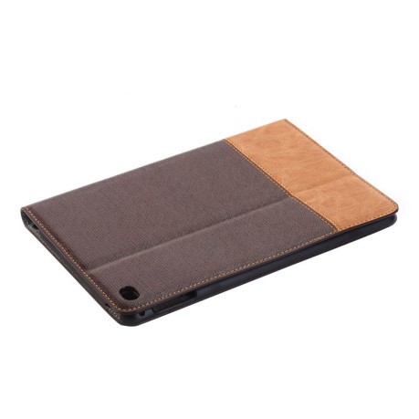 Кожаный Чехол Cross Texture Smart Leather кофейный для iPad mini 4