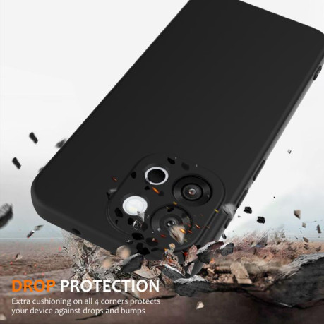 Силиконовый чехол Shockproof Silicone Magsafe для OnePlus 13T - черный