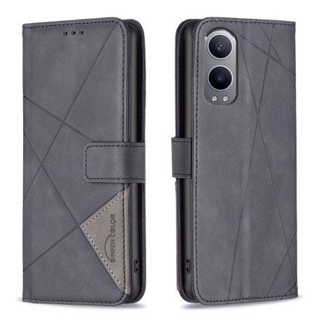 Чохол-книжка Rhombus Texture для OnePlus Nord CE4 Lite - чорний